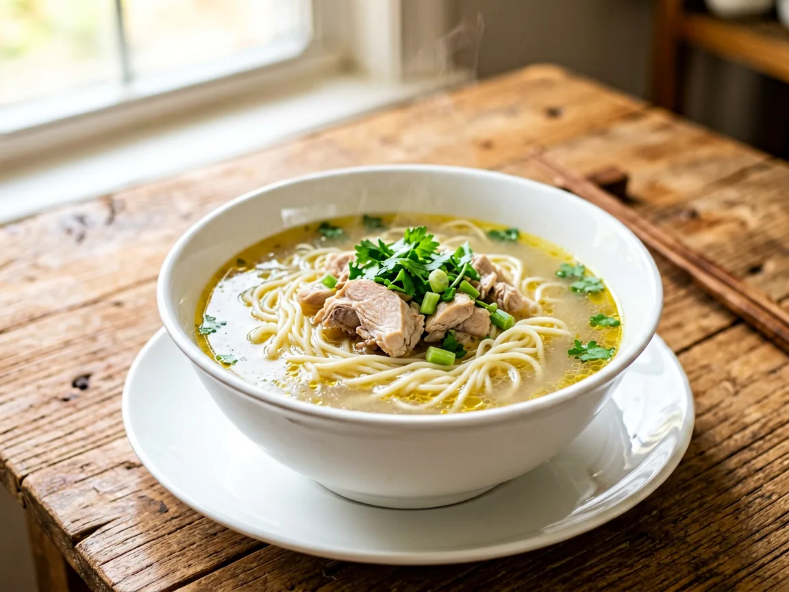 Chicken Broth Noodle Soup