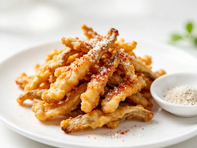 Crispy Fried Oyster Mushrooms (炸平菇)