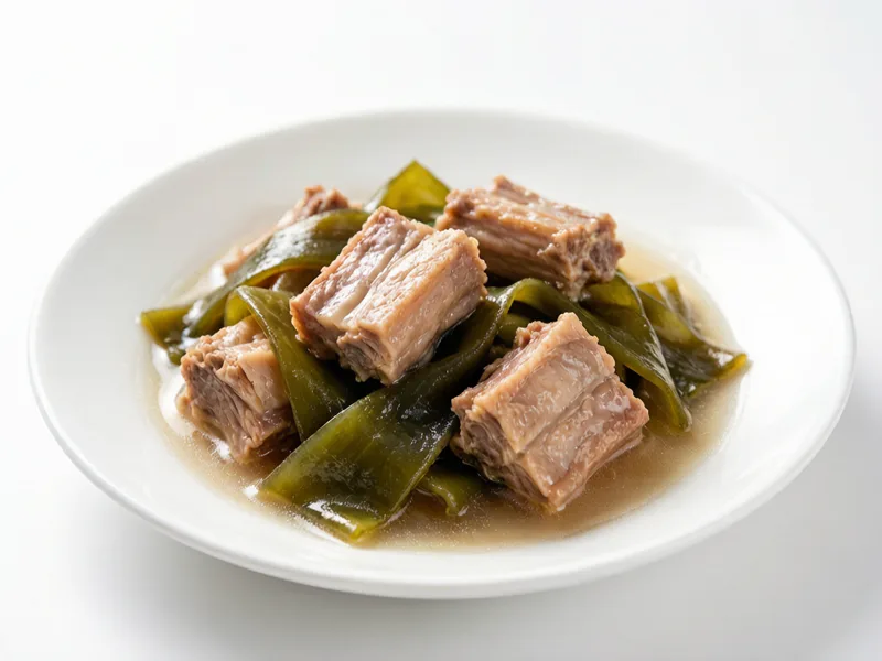 Kelp and Pork Rib Soup | Chinese Hai Dai Dun Pai Gu