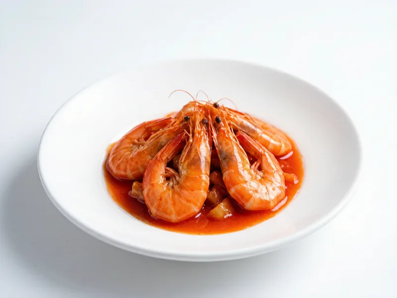 Ketchup Glazed Prawns