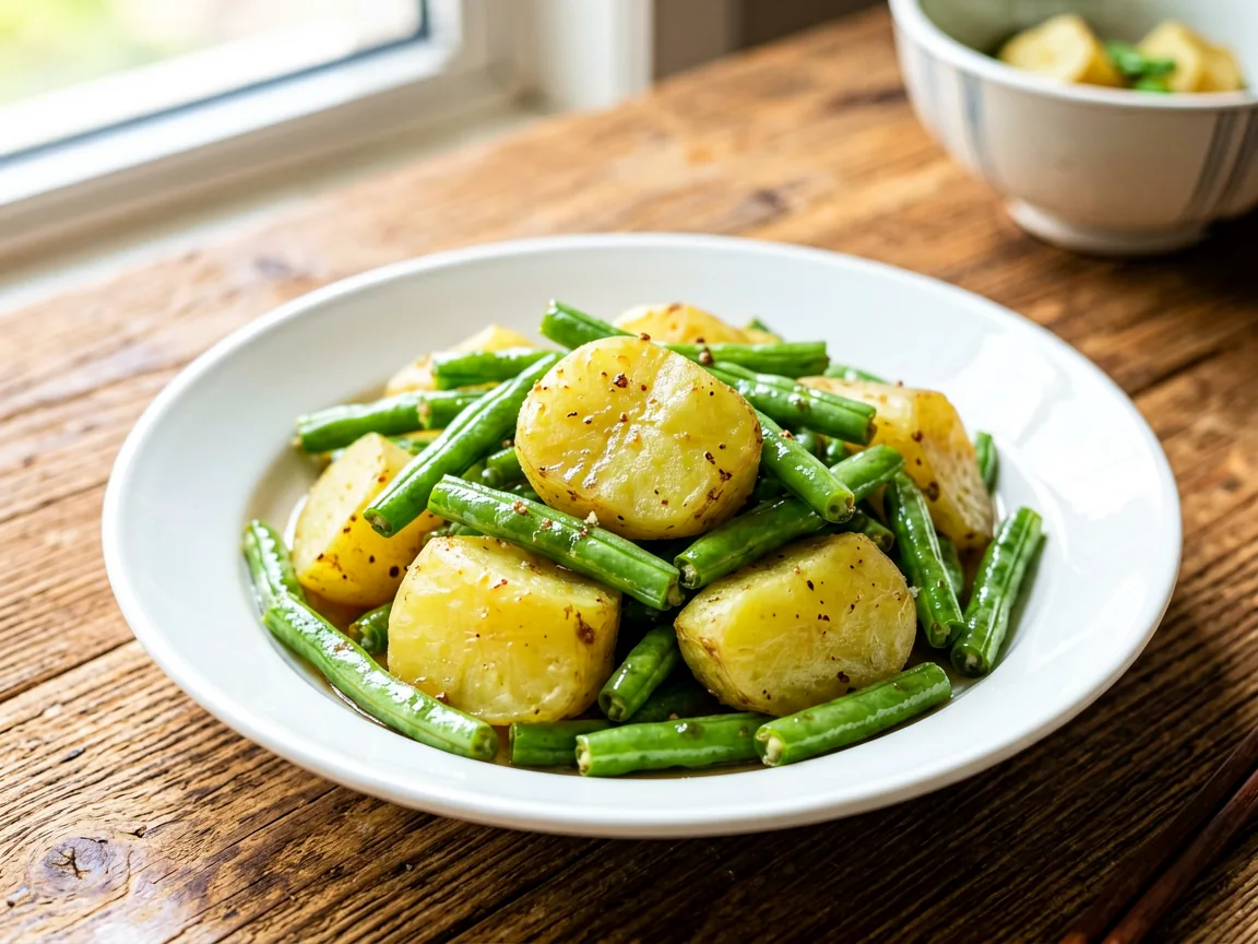 Potato-Stewed Green Beans
