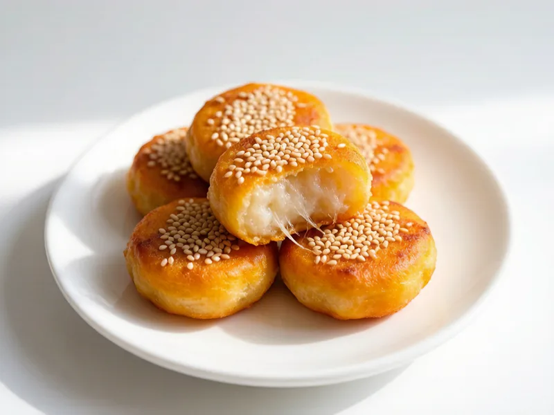 Pumpkin Cake (Steamed-Savory-Sweet Glutinous Pancakes)