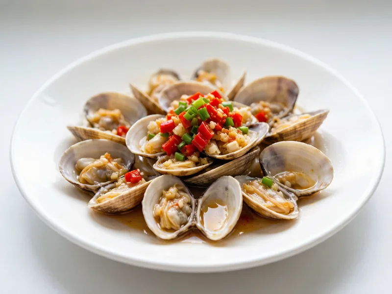 Steamed Clams with Garlic and Chili