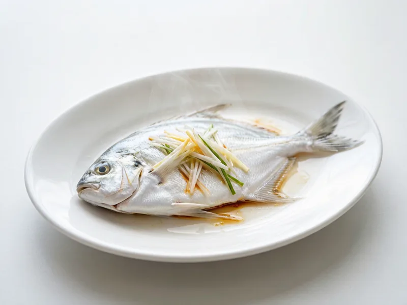 Steamed Silver Pomfret