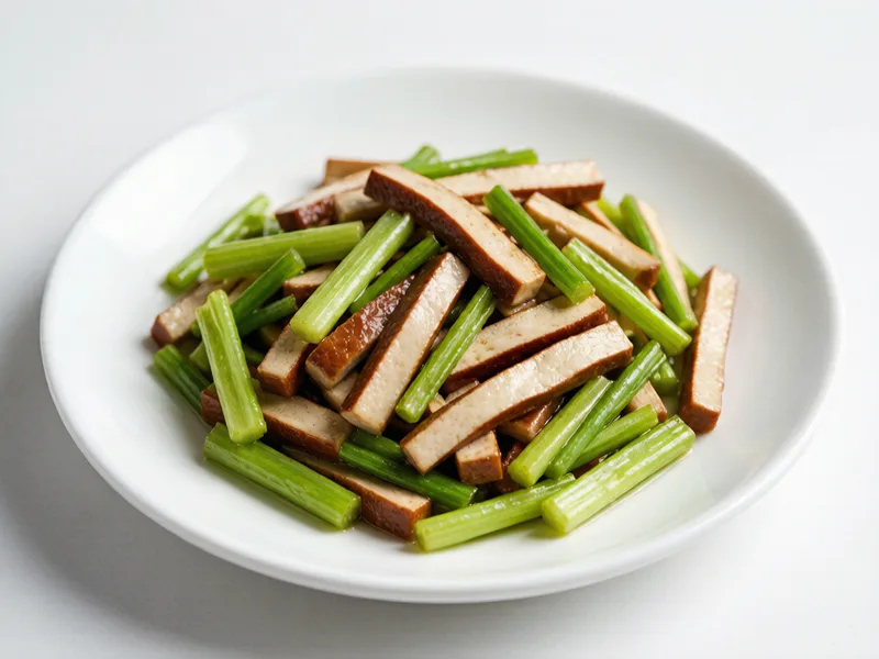 Stir-Fried Dried Tofu with Celery (Qin Cai Chao Xiang Gan)