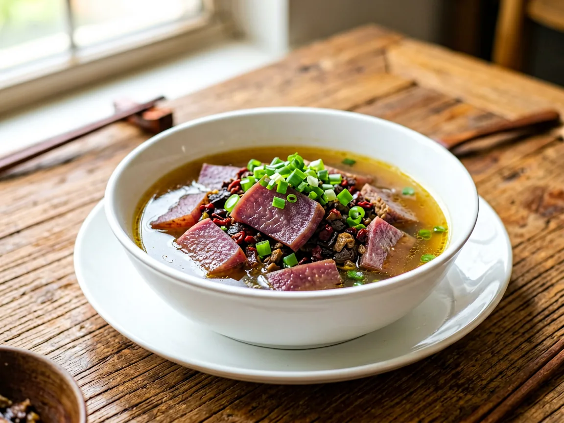 Suan Luo Bo Lao Ya Tang (Pickled Radish & Aged Duck Soup)