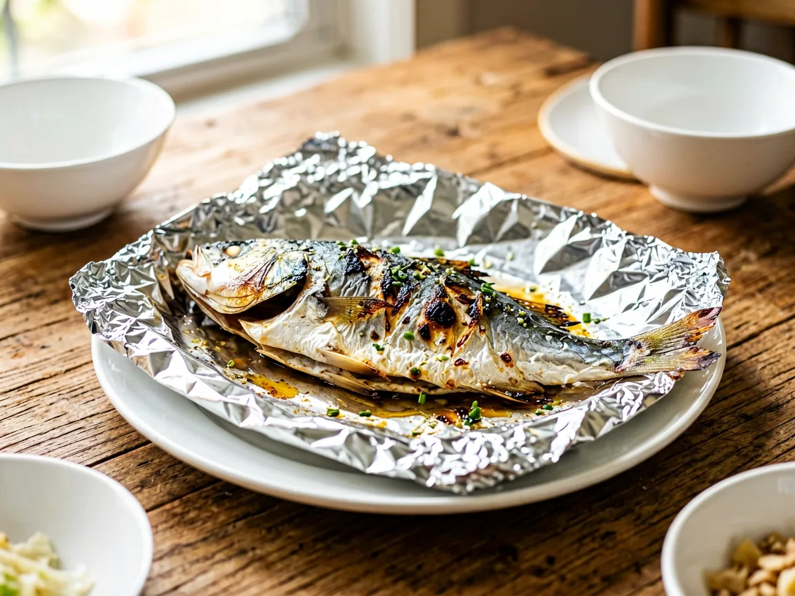 Tin-Foil Grilled Fish