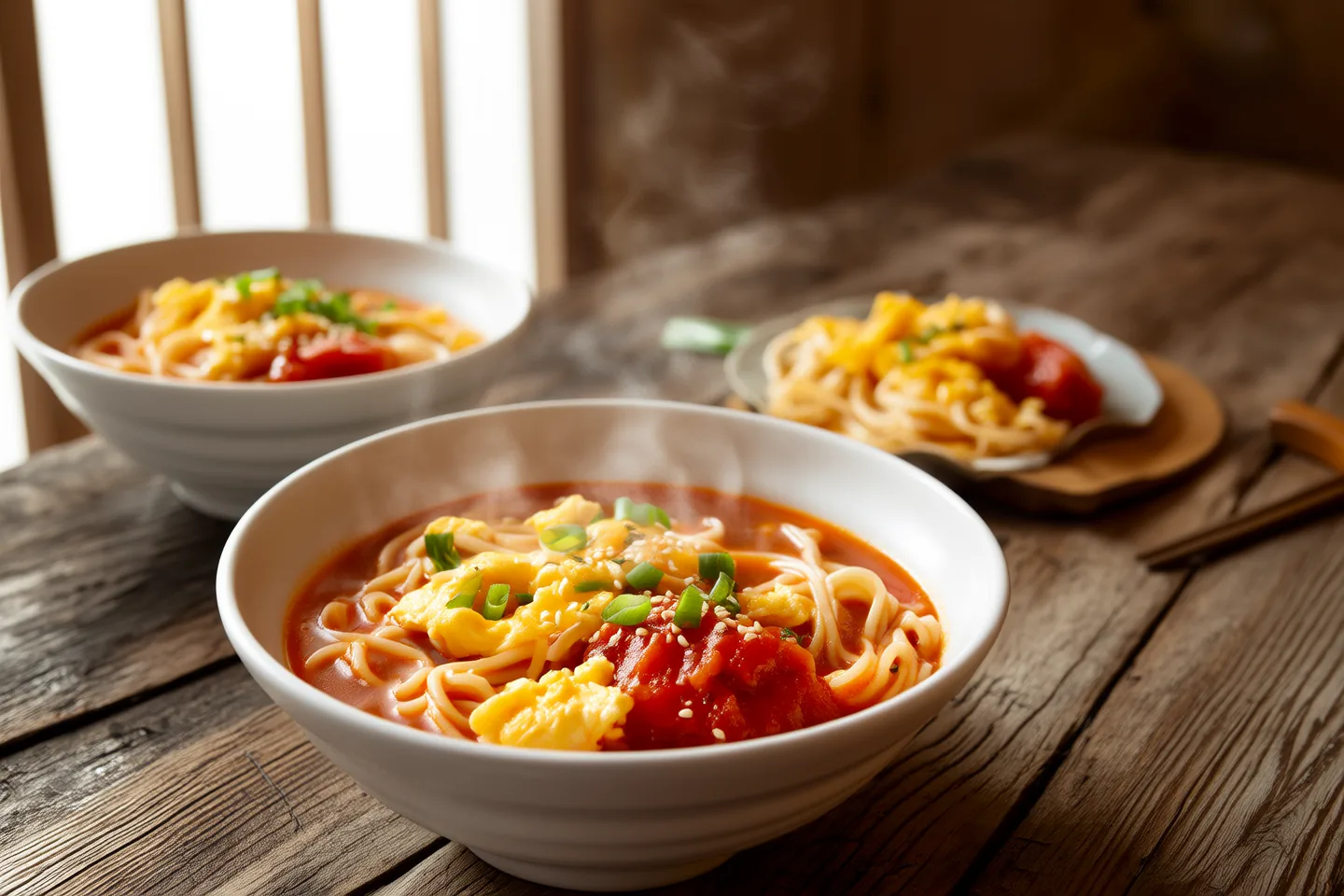 Tomato Egg Noodles (番茄鸡蛋面)