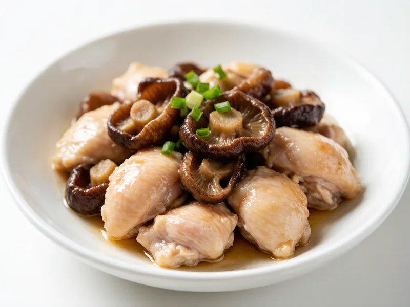 Winter Mushroom Steamed Chicken