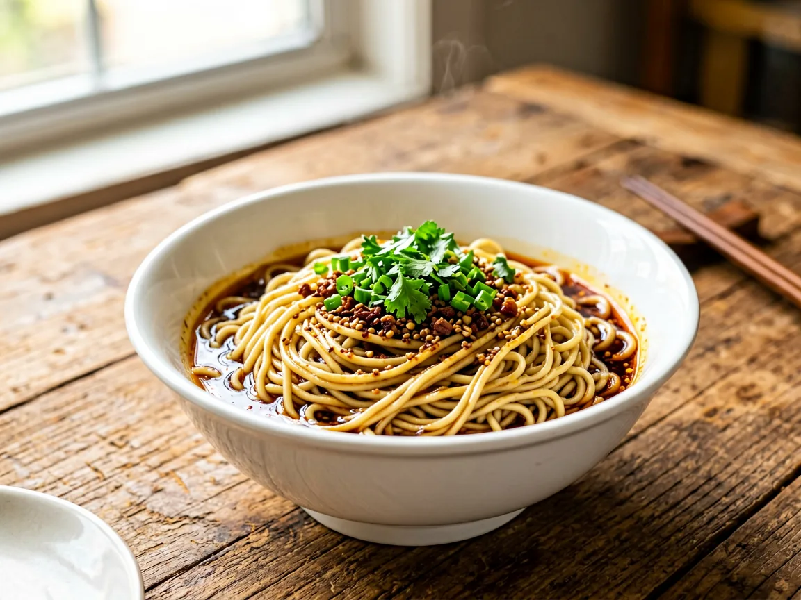 Yibin-Style Ran Mian (Oil-Blazed Noodles)